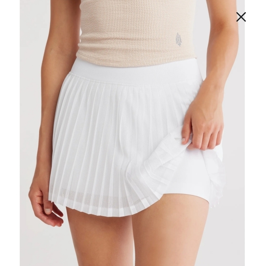 Free People Movement Rally Pleated Mini Skort
